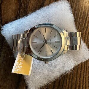 Michael Kors Slim Runway Silver-Tone Watch